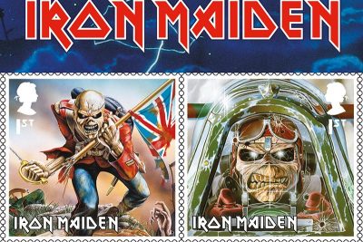 Sondermarkenserie Iron Maiden mit Motiven des Bandmaskottchens Eddie