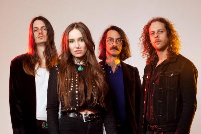 Musiker und Musikerin der Dresdner Rockband Wucan