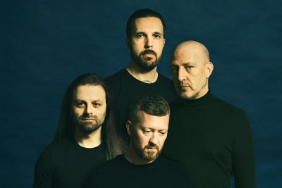 Die vier Mitglieder und Musiker der Band Long Distance Calling